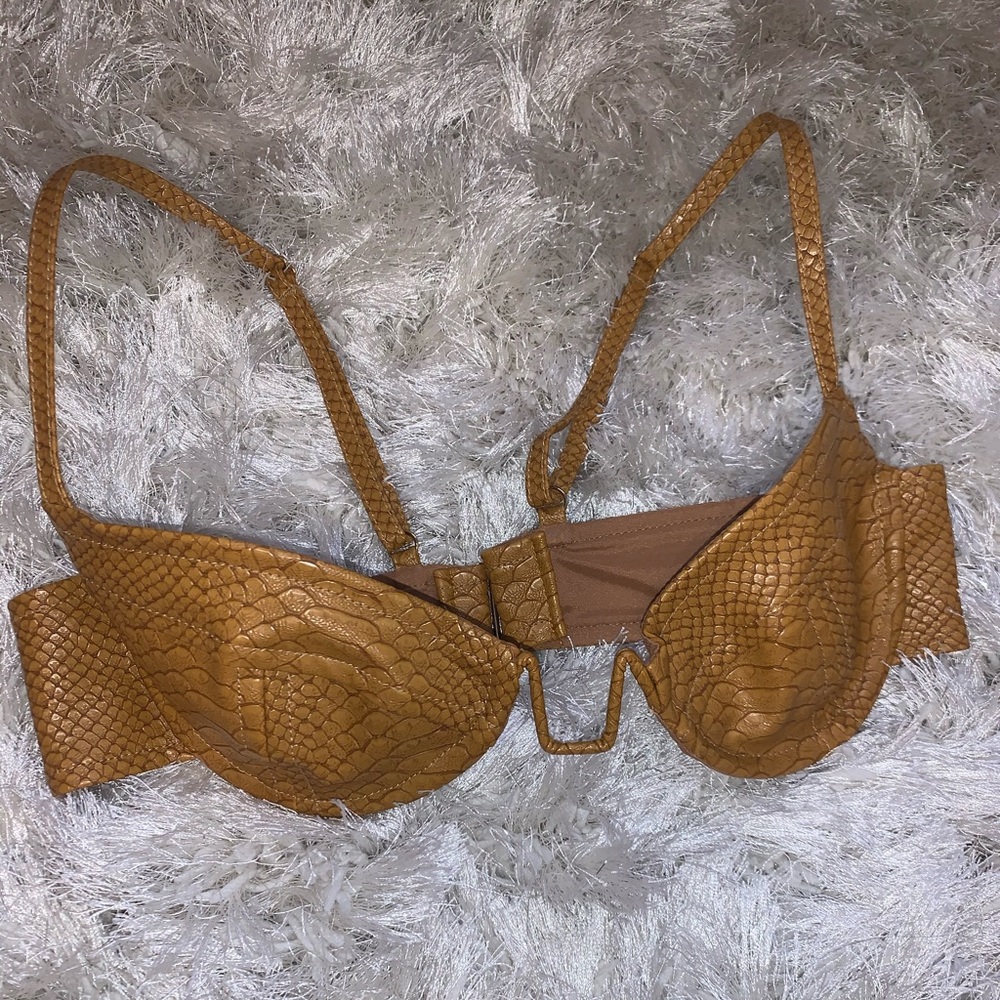 House of CB Ruby Faux Croc Bra for sale!